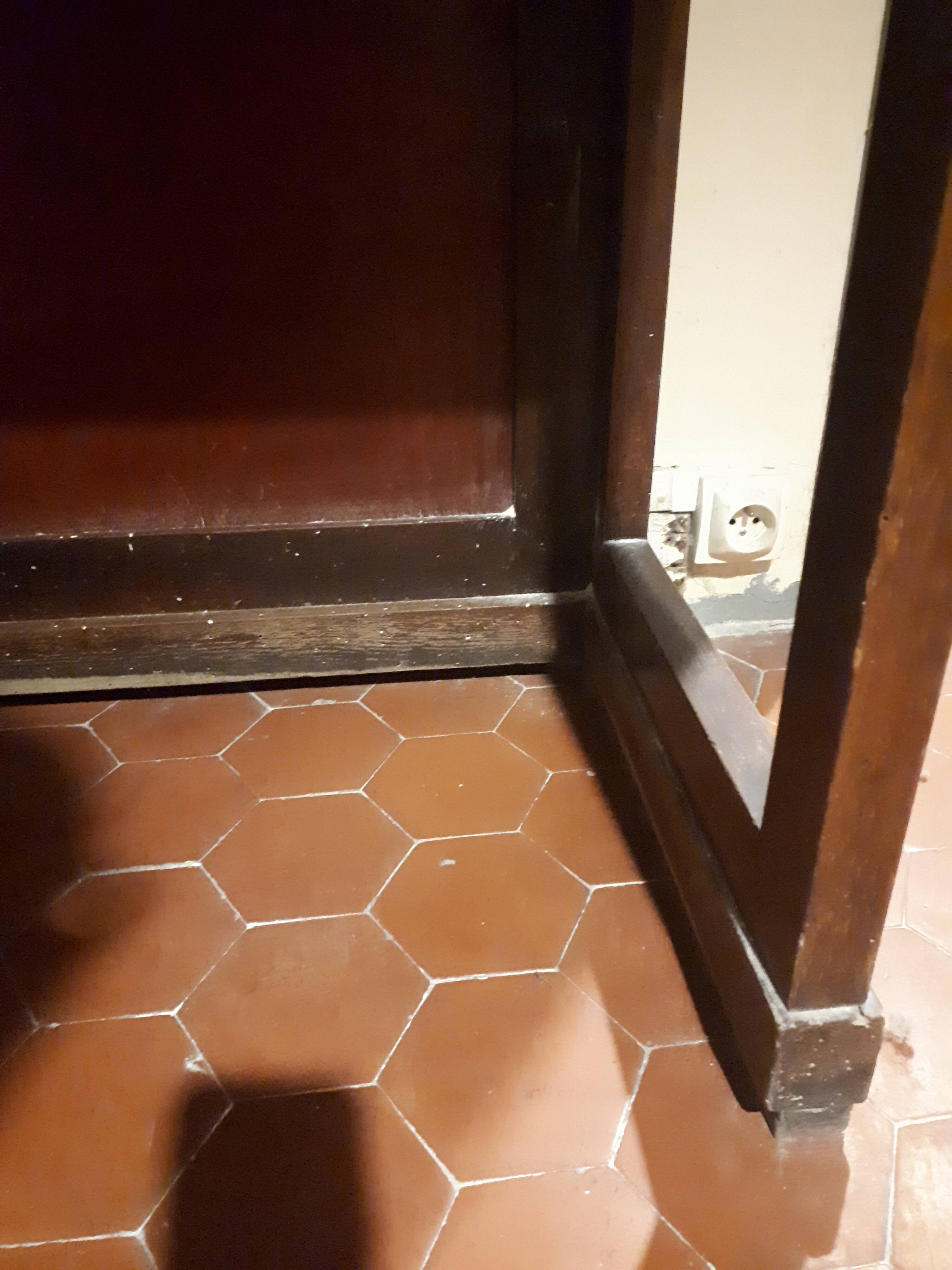 Wooden dressing table Courbet marquetry chevrons art deco Austrian