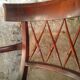 English colonial armchair in mahogany