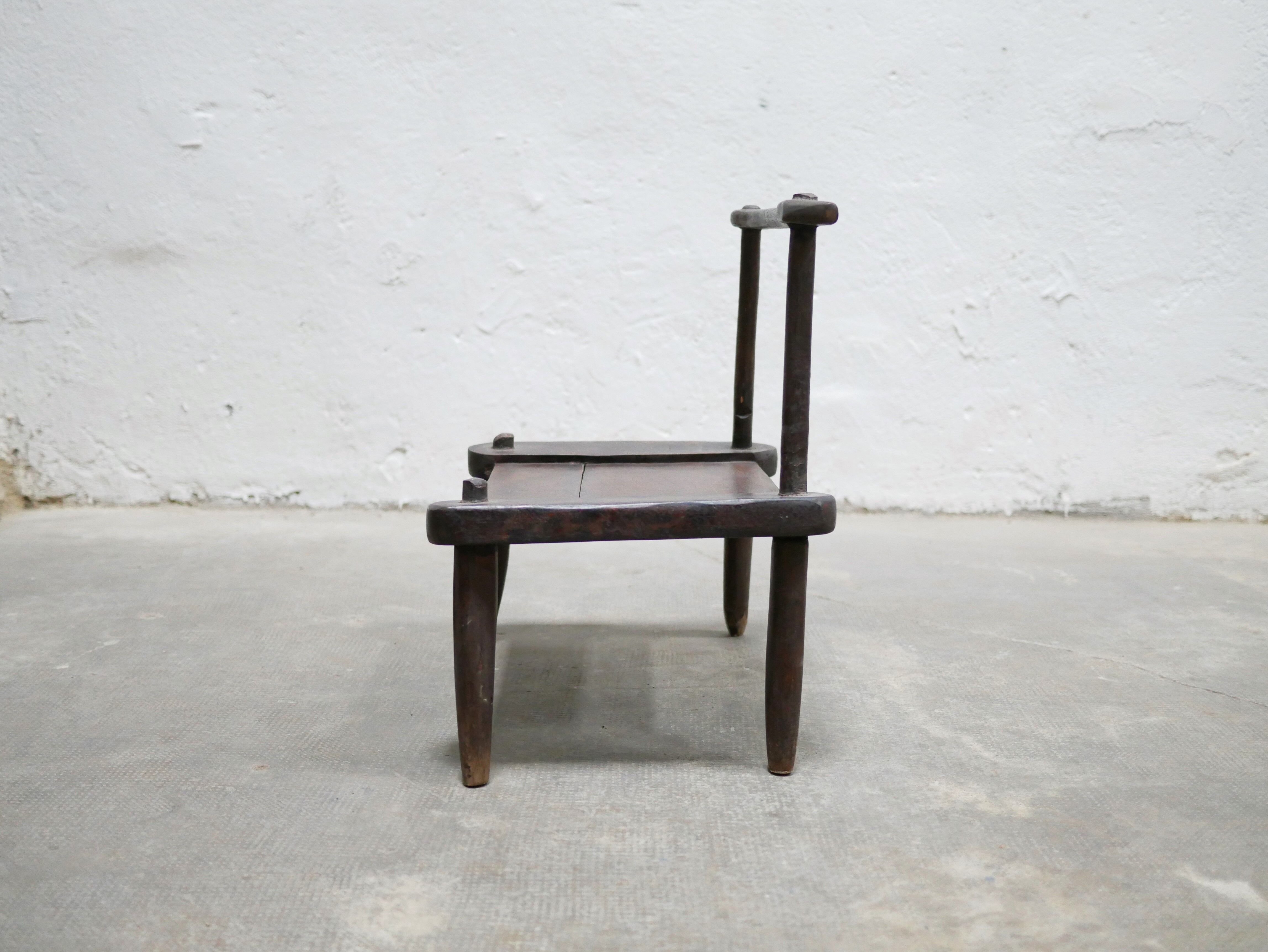 Ancient brutalist African chair