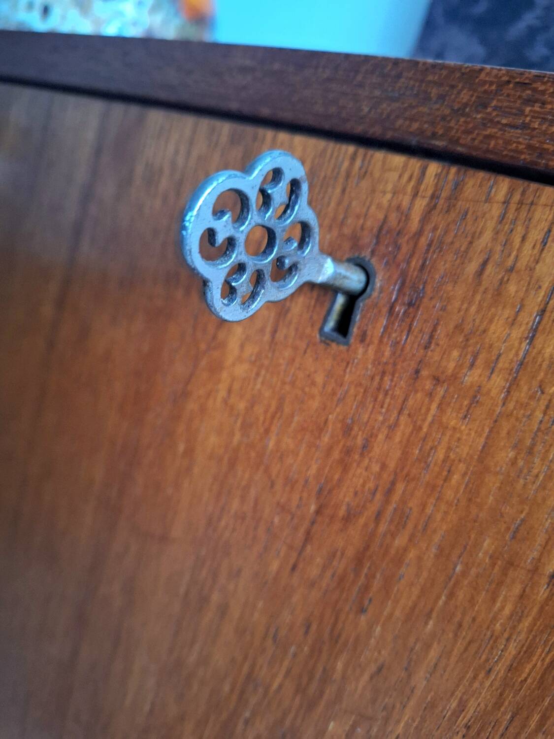 Vintage teak sideboard and secretary