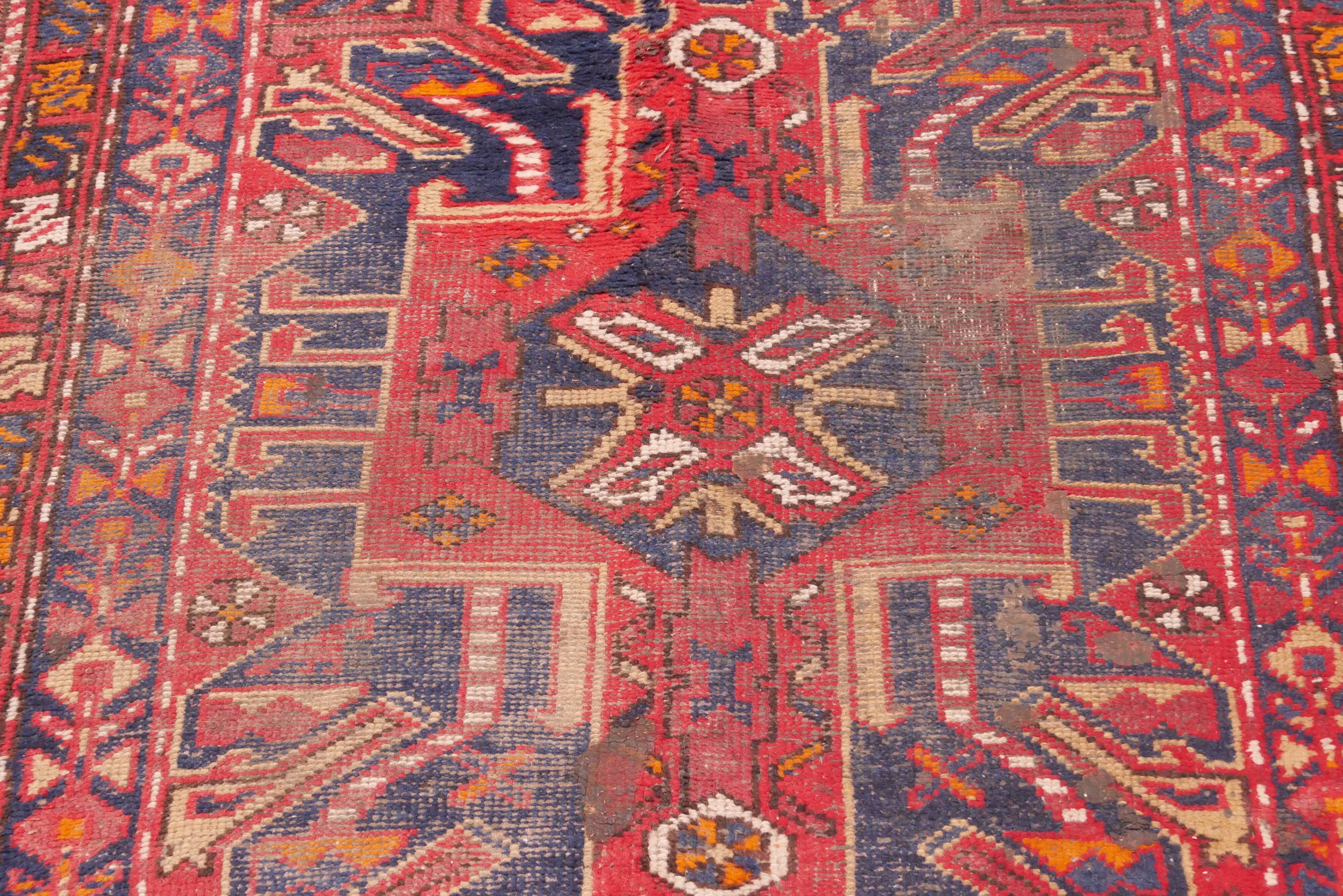 Handmade Oriental carpet of Persian corridor Hamadan