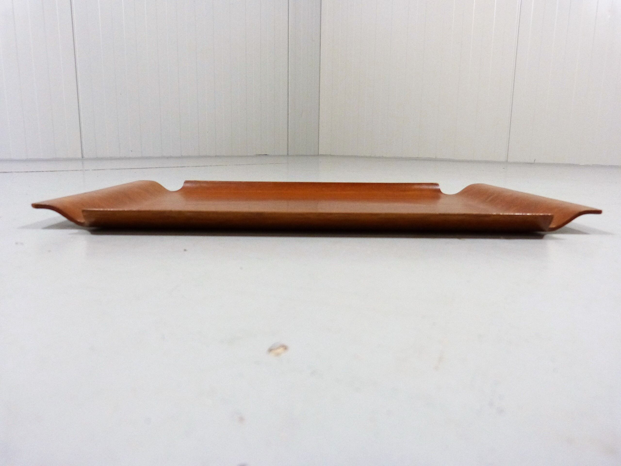 Teak Wooden Serving Tray 1960's