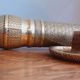 Bronze candle holder of the Directoire period late eighteenth century