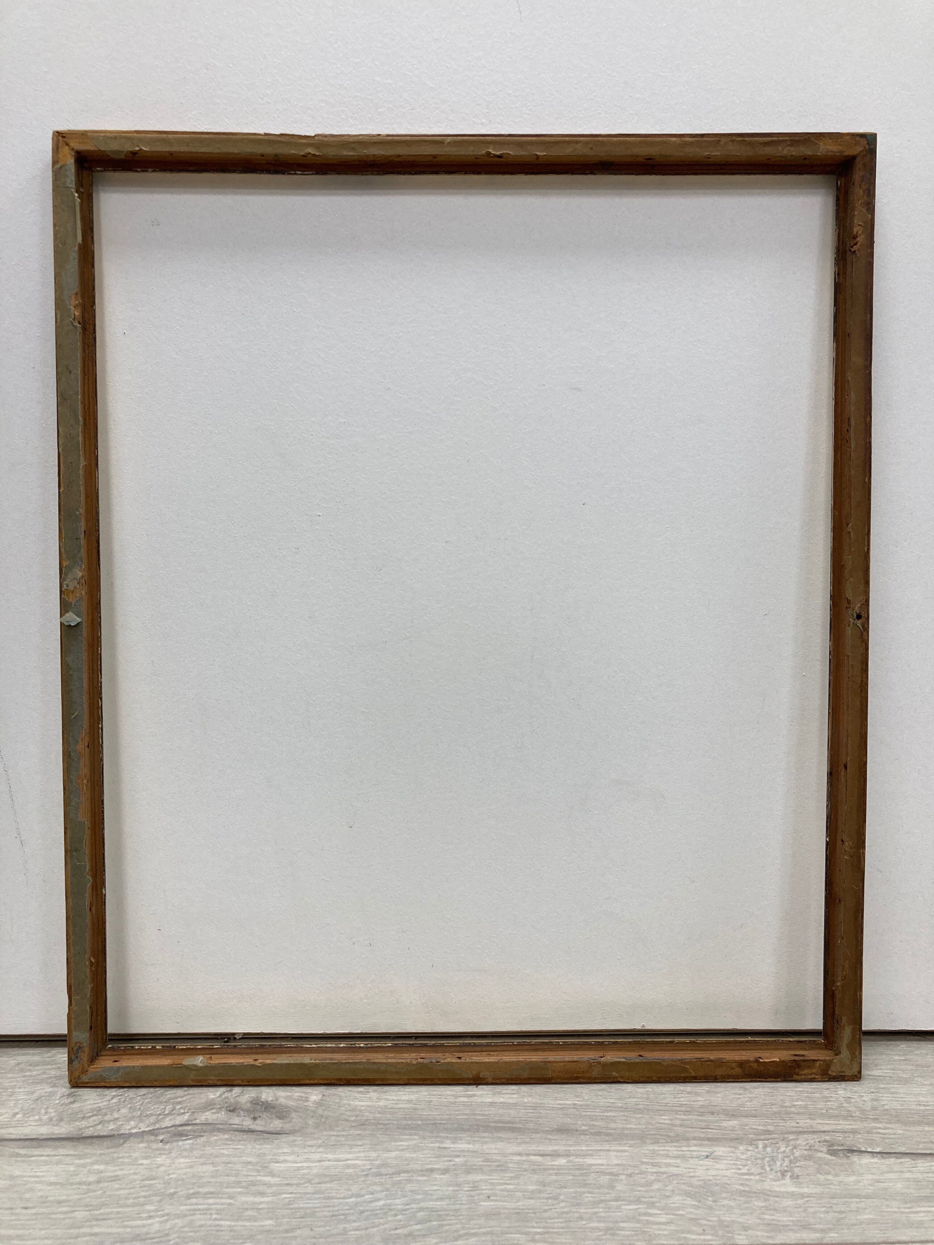Vintage patinated golden frame