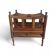 Old wooden magazine rack