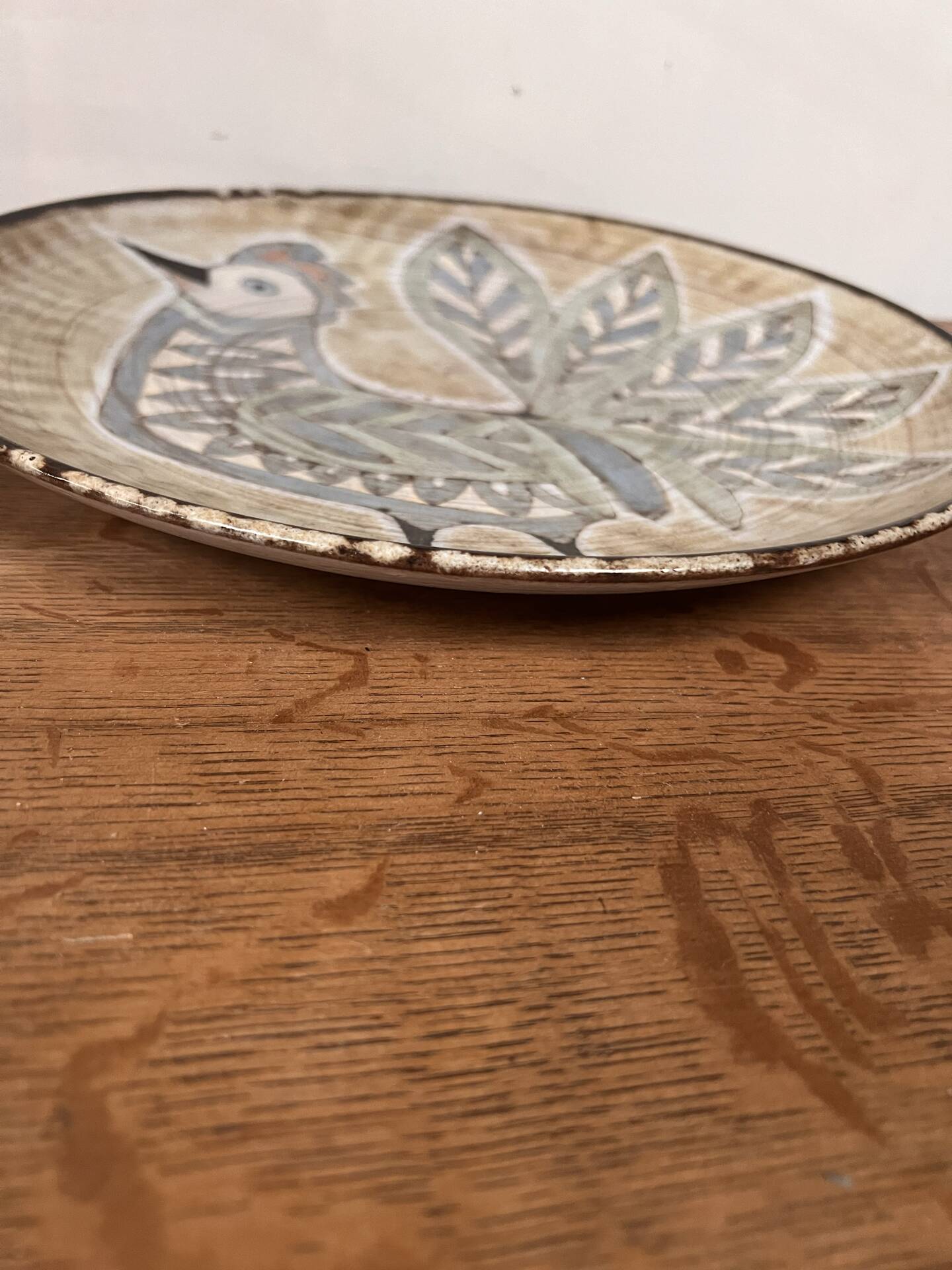 Ceramic plate the old mill Vallauris Perot