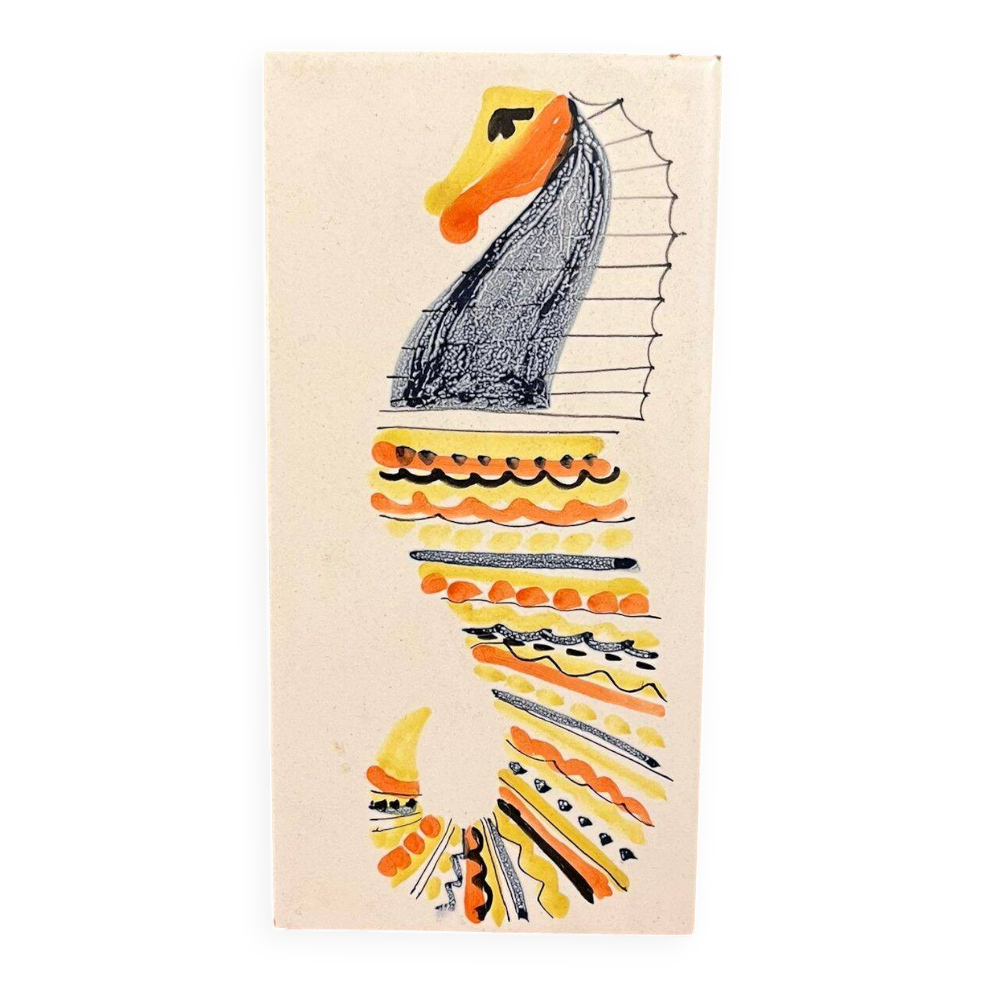A ceramic tile by Roger Capron, made in France, Provence