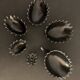 Ashtray 6 hedgehogs in bronze 1950