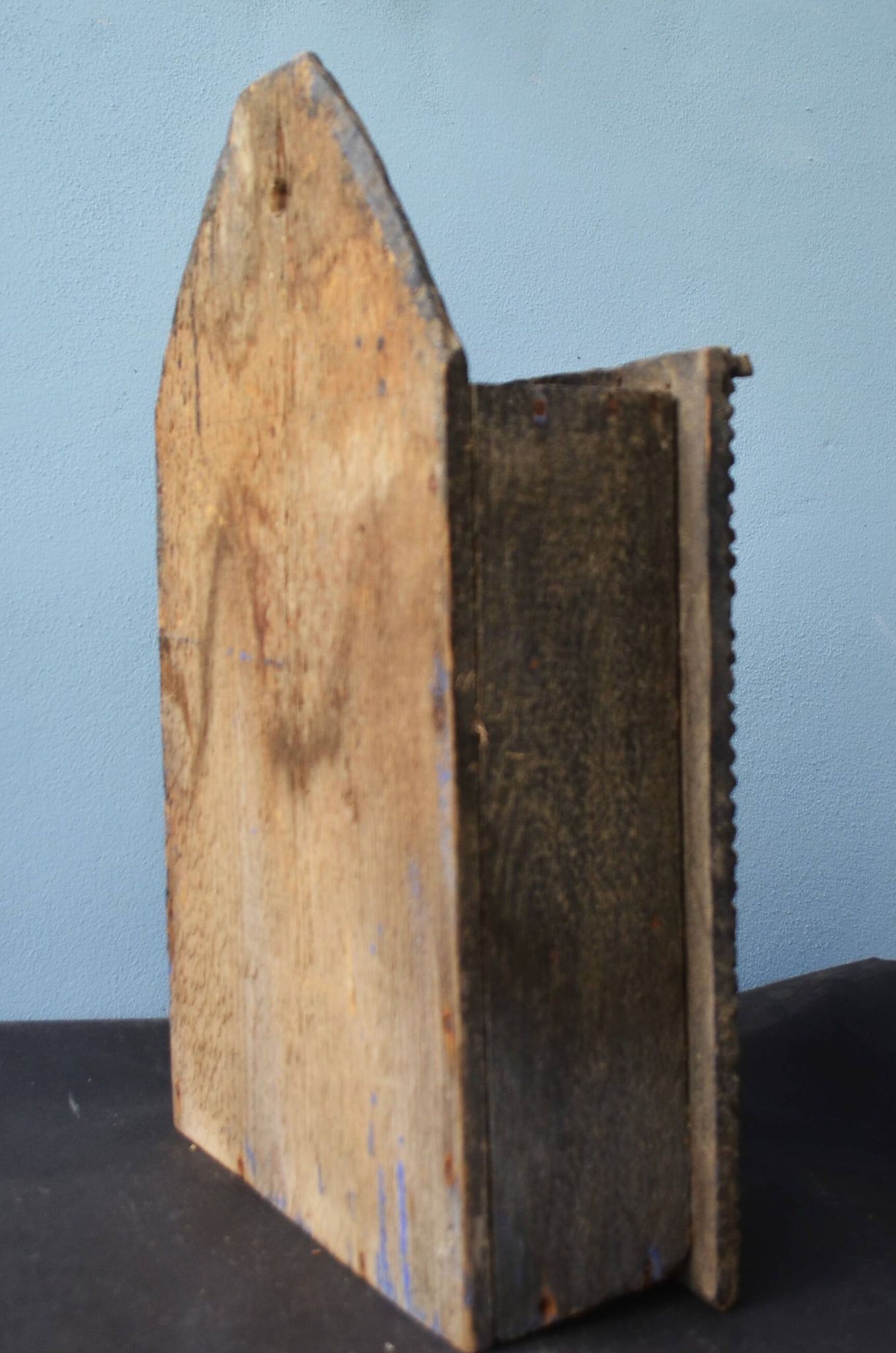 Armoire à épices d'apothicaire de cuisine en bois sculpté primitif