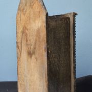 Armoire à épices d'apothicaire de cuisine en bois sculpté primitif