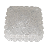 Square glass ceiling lamp vintage