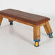 Industrial leather bench