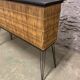 Vintage rattan and metal bar 1960