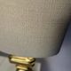 Pair of Italian brass table lamps from the 1950s.