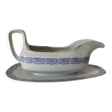 Bavaria H.J.Co porcelain sauce boat purple 1920–30