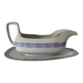 Saucière porcelaine Bavaria H.J.Co parme 1920–30