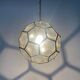 Italian Art Deco glass ceiling light in the shape of a honeycomb, 1950s, Italy.