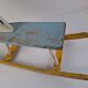 Mid-Century Czechoslovak Wooden Rocking Horse, Hand-Painted, 1960s