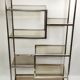 Shelf 70 year milked metal glass smoked glass moltzer rega