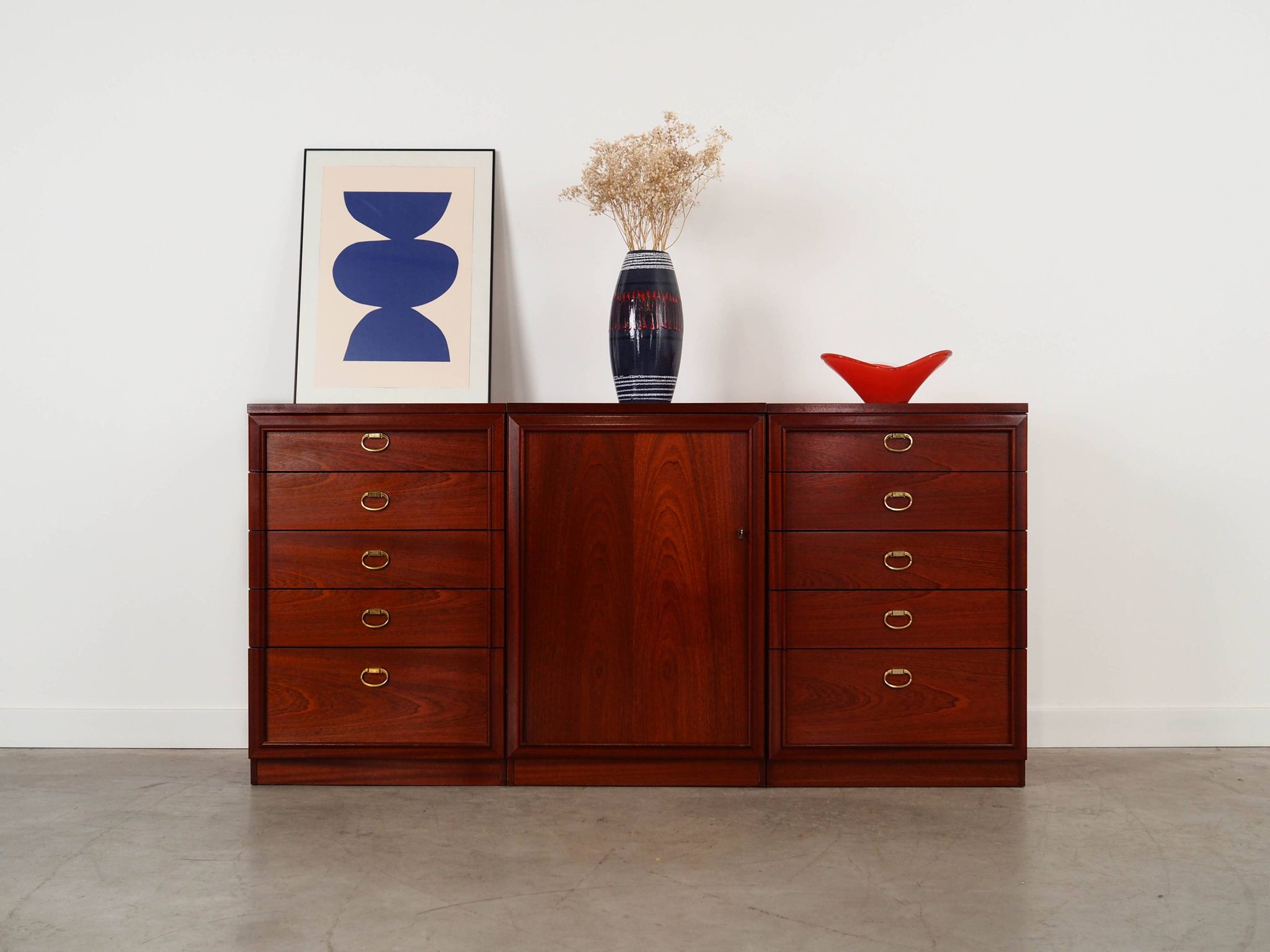 Mahogany cabinet, Danish design, 1980s, production: Denmark