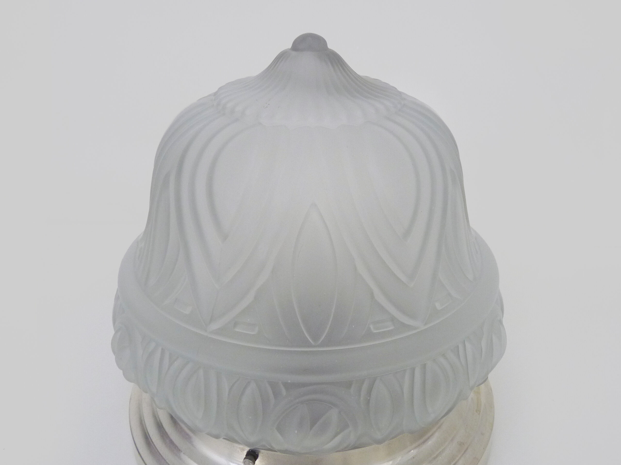Ceiling lamp, wall lamp, molded glass lamp aluminum structure