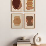 Painting on paper - rock - signed eawy