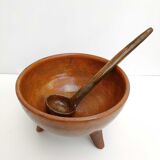 Terracotta tripod punch bowl anthropomorphic shape