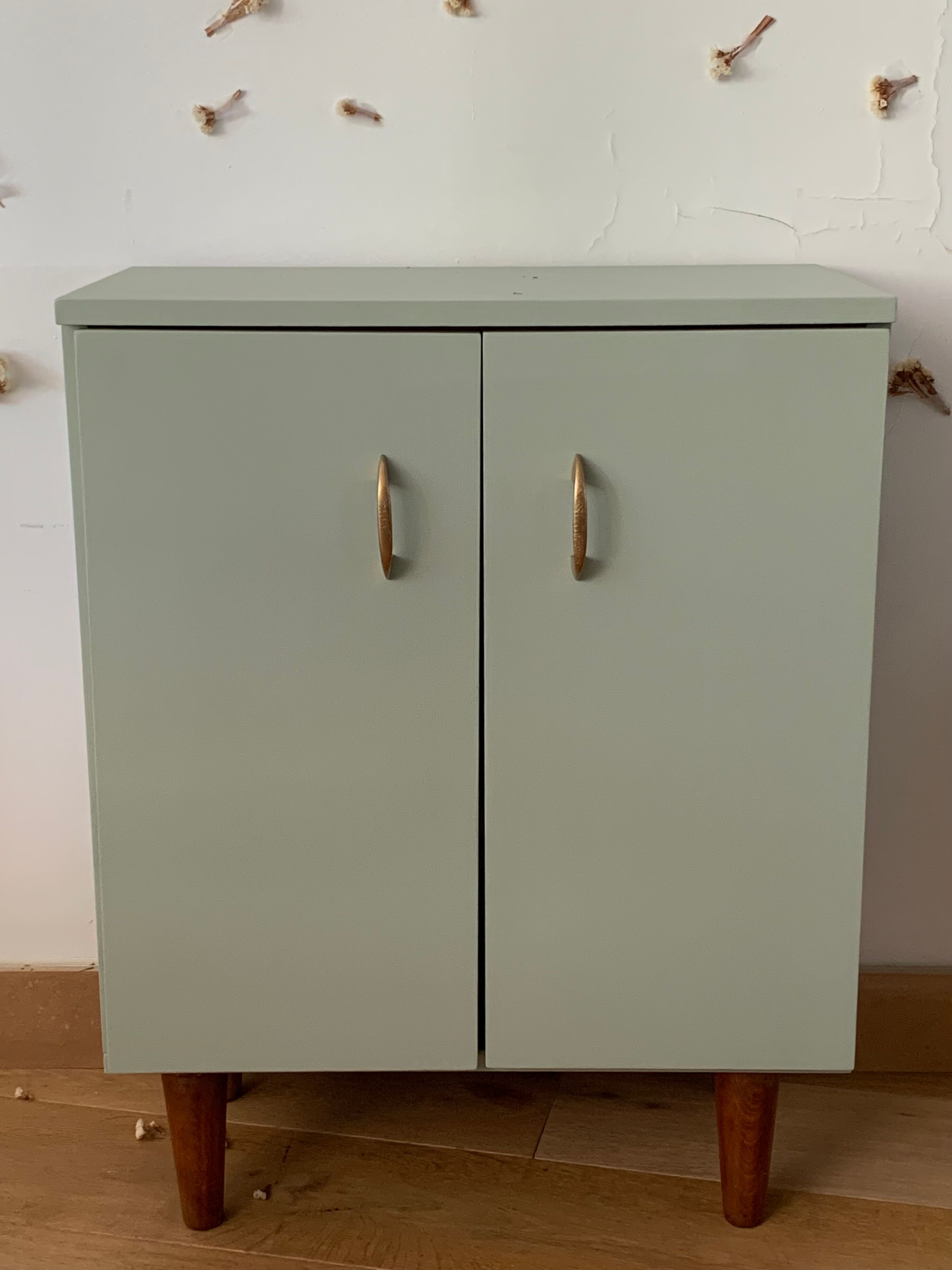 Almond green cabinet