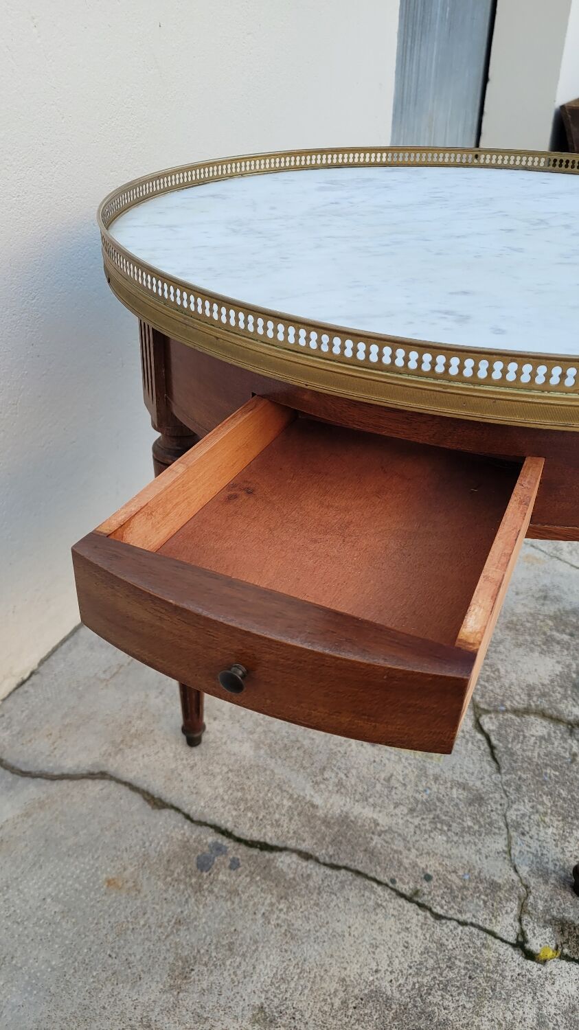 Antique Louis xvi style marble hot water bottle coffee table