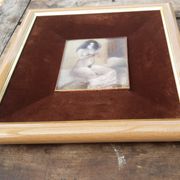 Female nude painting, Painting on copper.