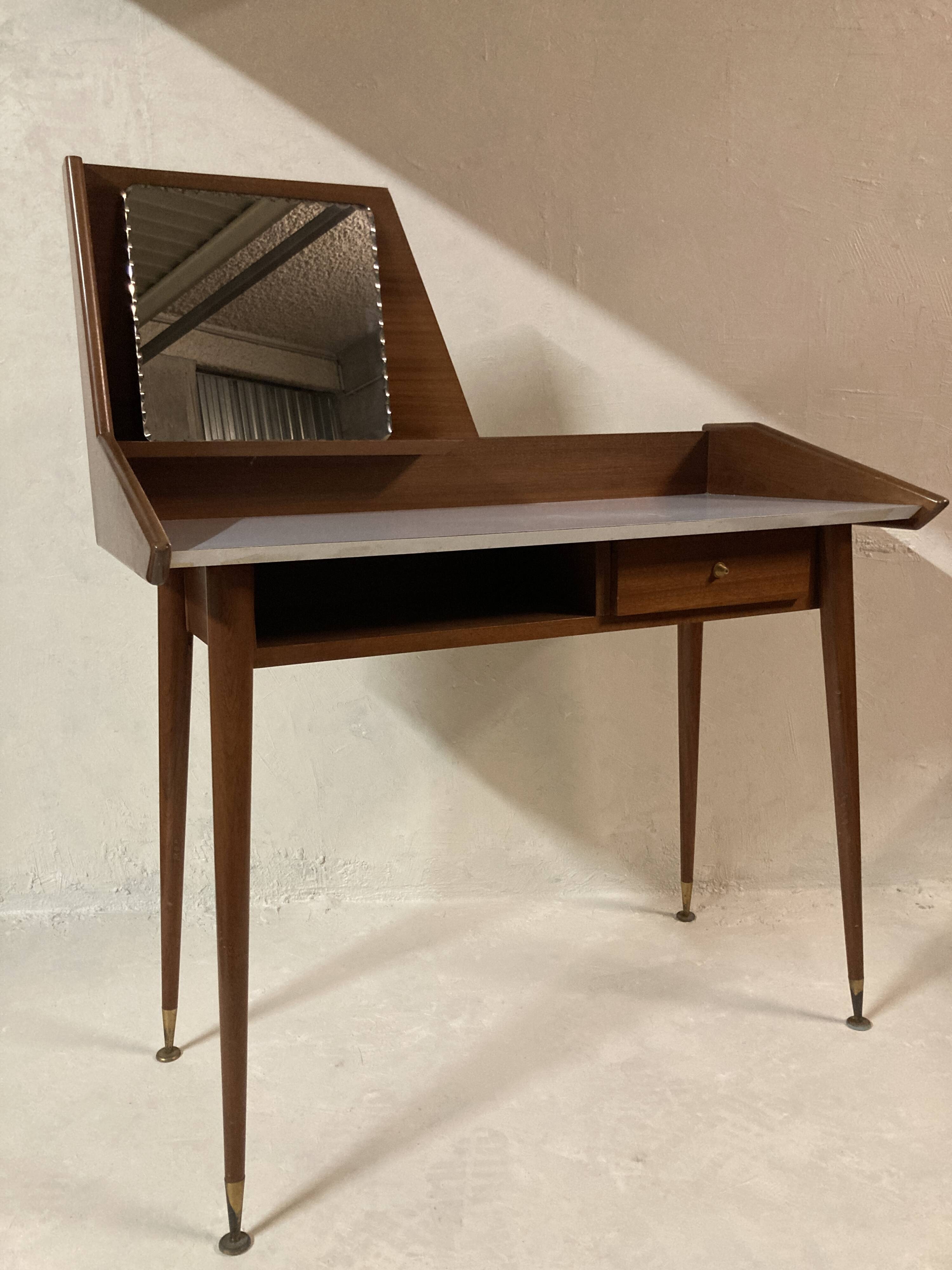 Vintage Scandinavian design teak dressing table - 1960s