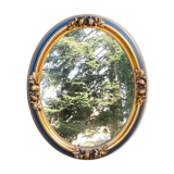 Old gold and blue mirror