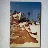 Old “desert” photo on wood