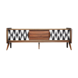 Norwegian teak vintage sideboard with pattern 1960 s