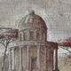 Oil on canvas landscape a l'antique signed gouny et marange