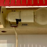 Adjustable wall lamp red Scandinavian design 1950.