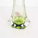 Vintage Belgian crystal glass table lamp by Val Saint Lambert