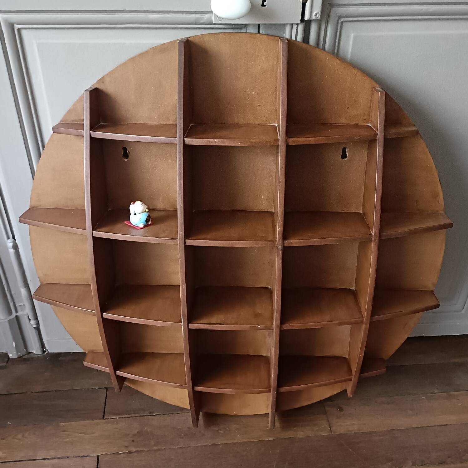 Vintage half-moon shelf