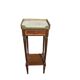 Table d’appoint style Louis XVI en acajou, marbre et laiton – vers 1900