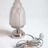 Art Deco fountain glass lamp