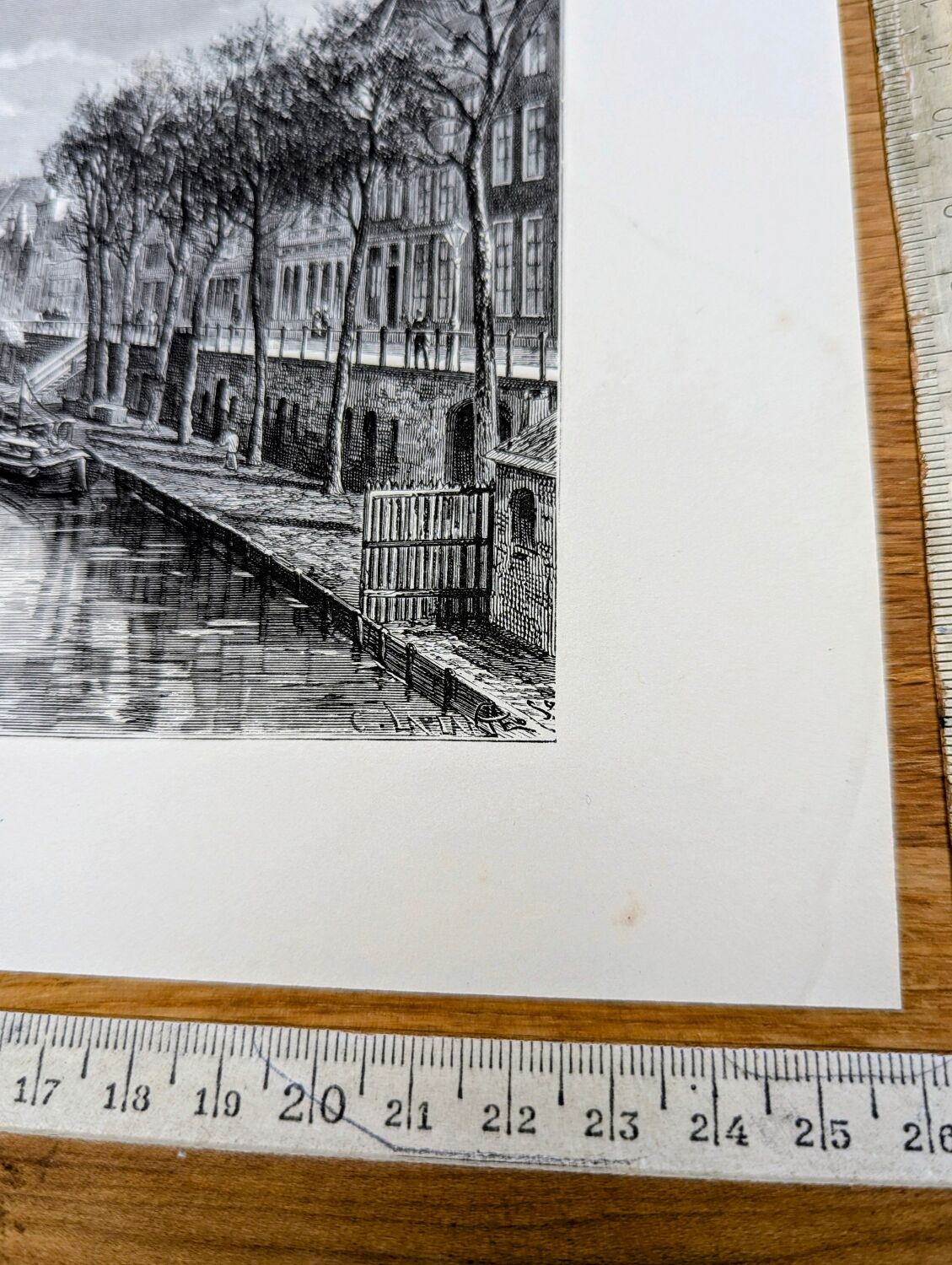 Utrecht, Netherlands, Vintage engraving, printed in 1879.