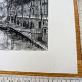 Utrecht, Netherlands, Vintage engraving, printed in 1879.