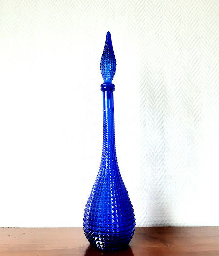 Diamond blue Empoli decanter