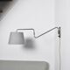 Danish Brass Swing Arm Wall Lamp, 1950s
