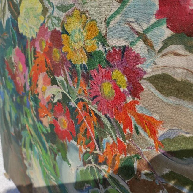 Oil on canvas, bouquet