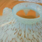 Clichy blue speckled opaline lampshade