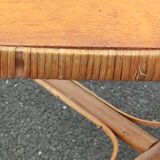 Table vintage en rotin