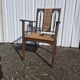Vintage fauteuil chaise en cordes tressees