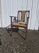 Vintage fauteuil chaise en cordes tressees