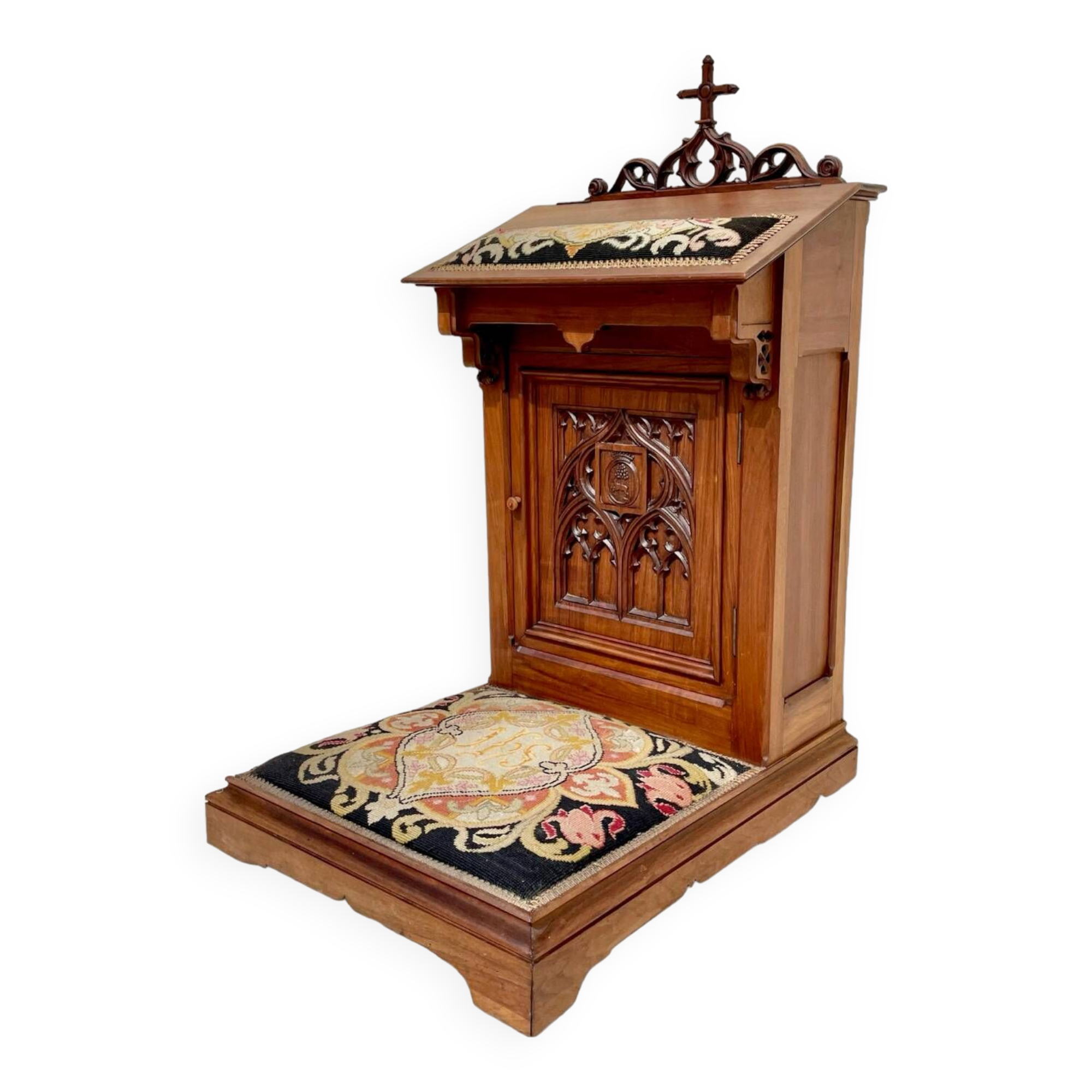 Pray to God in Neo-Gothic Walnut